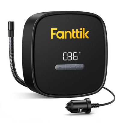 Fanttik X9 SE Tire Inflator Portable Air Compressor for Car, 12V DC Tire Pump with Pressure Gauge, 9.8ft Long Charging Power Auto Air Pump for Car, Motorcycle
