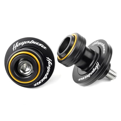 Compatible With GSX 1300R 2026 HAYABUSA GSX1300R Gen 3 GSXR 1300 1999-2026 2025 Motorcycle Swingarm Spools Sliders CNC Swing Arm Spools Screws (Gold) - color: Gold