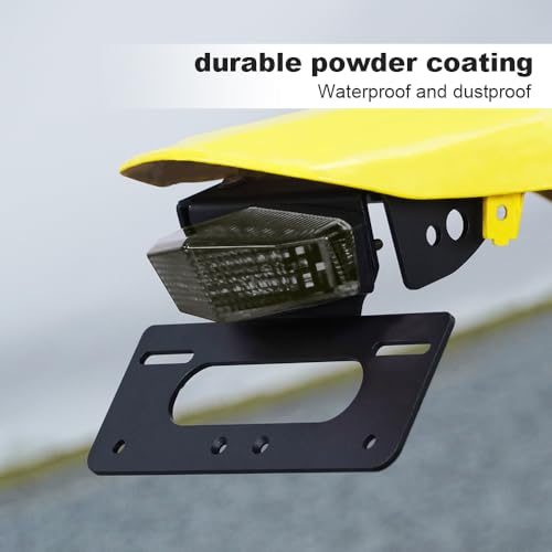 Xitomer Tail Tidy Fit for 2024 2023 DRZ400 DRZ400S SM 2005-2019 2020 2022 2023 2024 / DRZ400E 2008-2024 Fender Eliminator, with Tail light/License Plate Light (Smoke Tail Light) - color: Smoke