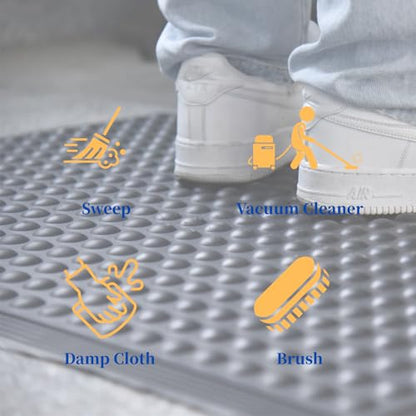 60"×36" Heavy Duty Outdoor Rubber Mat for Floor, Commercial Non Slip Indoor Floor Mat Use for Commercial Kitchen, Ramp, Pool, Restaurant, Garage(2 PCS) - size: 60"×36"-2PCS(ANti Fatigue Mat)