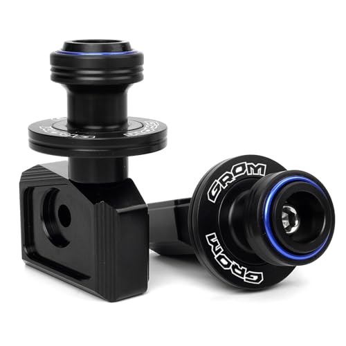 Compatible With Grom 125 2025 MSX 125 MSX125 2013-2023 2024 2025 Grom Accessories CNC Motorcycle Swingarm Spools Sliders Rear Wheel Axle Stand Screws Adapter (Blue) - color: Blue