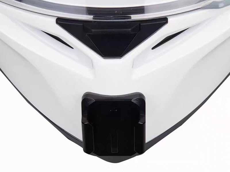 AGV K1S Chin Mount Kits Made for K1 S Helmet Camera Mount Kit Carbon Fiber Load Bearing Patch Adjustable Camera Bracket Compatible with GoPro Hero Ins360 DJI Action Cams (Aluminum Alloy Base)