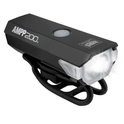 CATEYE AMPP USB Rechargeable Bike Light – High Visibility Super Bright OptiCube™ Headlight for Commuters, Road Cyclists & Mountain Bikers, Day & Night Riding Modes, IPX4 Waterproof, Tough & Durable - style: Ampp200