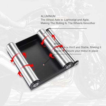 Motorcycle Roller Wheel Cleaning Stand Portable Universal Wheel Roller Stand Support for Dirt Street Bike for Tire Cleaning Wheel
