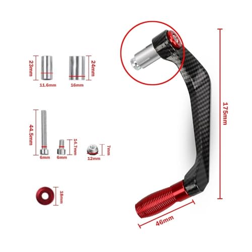Motorcycle Handlebar Grips Brake Clutch Levers Guard Protector Handguard FOR CBR250 CBR 250 CBR250R CBR250RR 2011-2024 - color: Silver With Logo