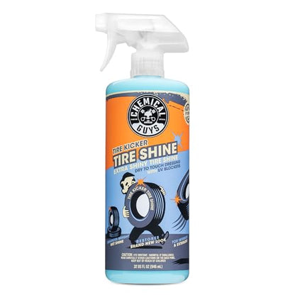 Chemical Guys Tire Kicker Sprayable Extra Glossy Tire Shine (Works on Rubber, Vinyl & Plastic) Safe for Cars, Trucks, Motorcycles, RVs & More, Extra Large Size 32 fl oz - size: 32 Fl Oz (Pack of 1), style: Only