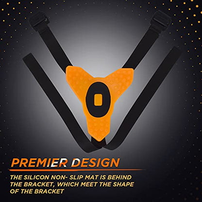 Action Pro™ Motorcycle Helmet Chin Strap Mount Compatible with GoPro Hero 12, 11, 10, 9, 8, 7, (2018), 6, Hero Black, Insta 360, Session, Xiaomi Yi, SJCAM (Orange) - color: Orange 2.0
