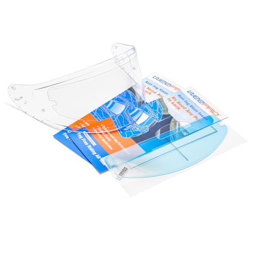 Universal Anti Fog Film for Motorcycle Helmet Visor 3.46" x 10.7"-Helmet Face Shield Anti Fog Visor Insert | Fog Prevention Visor Lens on Cold Mornings and Rainy Days,Clear Vision Safer Rides,Simple but Effective - size: Clear - Over 60 Seconds