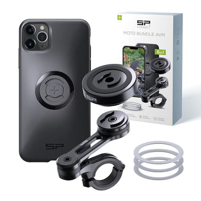 SP CONNECT Moto Bundle II with Anti Vibrations Module| SPC+ | Compatible with for iPhone 11 Pro Max/XS Max| Motorcycle Phone Mount |Phone Mount for Motorcycle Handlebars | Cell Phone Holder - style: iPhone 11 Pro Max/XS Max