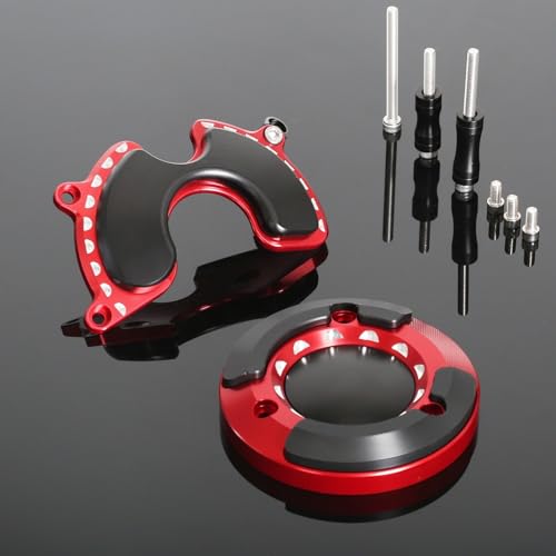 Monkey125 Left Right Engine Cover Protector Slider Compatible with Monkey 125 Super Cub C125 2018-2021 3D CNC Motorcycle Accessories Engine Crankcase Guard (Red) - color: Red2
