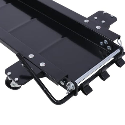 Motorcycle Dolly 1250 lbs. Widow Cruiser-Dolly Steel Motorcycle Dolly Black, YYUE-240412-25
