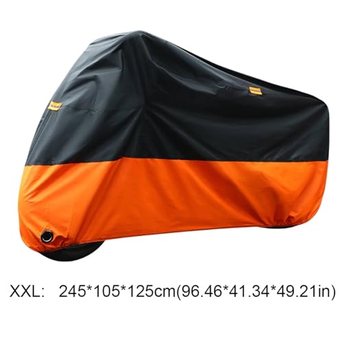 UV Protective Cover Coat Waterproof Dustproof Bike Scooter Rain Motors Dust Protector for All Season(XX-Large) - color: XX-Large