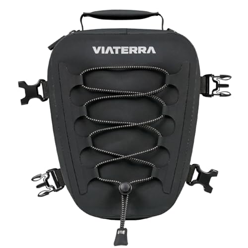 ViaTerra 100% Waterproof 6L Tailbag I Universal motorcycle seat bag I No outer rain cover or inner liner needed