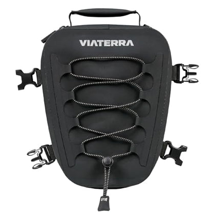 ViaTerra 100% Waterproof 6L Tailbag I Universal motorcycle seat bag I No outer rain cover or inner liner needed