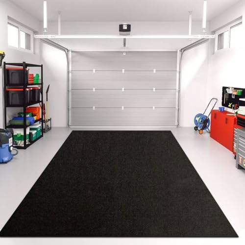 Golf Cart Garage Floor Mat 110inch x 59inch | Waterproof, Oil Absorbent, Anti-Slip Rubber Backing, Heavy Duty, Tear-Resistant, Easy to Clean. Fits ATV UTV Mower