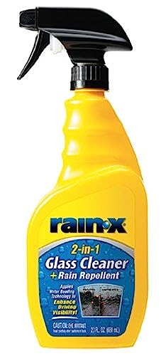 Rain-X 5071268-6PK 2-in-1 Glass Cleaner with Rain Repellent - 23 oz. (Pack of 6) - size: 23 Fl Oz (Pack of 6)