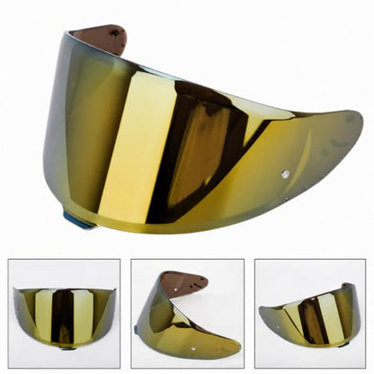 Shoei RF-1400 Helmet Visor Replacement for X15 CWR-F2 RF-1400 Z8 NXR2, CWR-F2 Shield Windshield Anti-Scratch UV Protection (Plain Gold) - color: Plain Gold