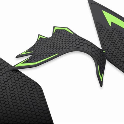 Motorcycle Ninja650 Z650 Fuel Tank Traction Pad Side Gas Knee Grip Protective Sticker Protector (for Kawasaki Vehicle) Years 2018 to 2025 (Green) - color: Green