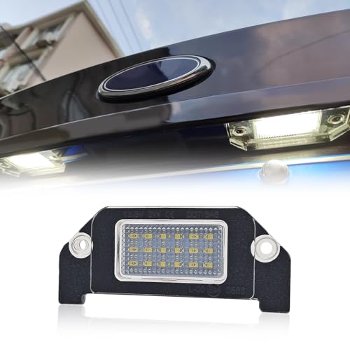 1PC LED License Plate Lights, 18-SMD 6000K White Rear Bumper Tag Lamps Assembly Compatible with D0dge Charger Challenger Avenger Magnum Dart, 4805846AA