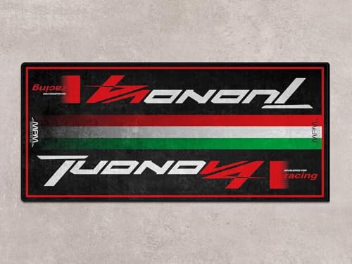 Parking Mat for Tuono V4 Motorcycle Models, Display and Pit Mat, Washable Non-Slip Garage and Showroom Floor Carpet - Rug (Size 1 : 86.6 x 39.4/220 x 100 cm)
