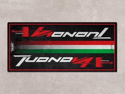 Parking Mat for Tuono V4 Motorcycle Models, Display and Pit Mat, Washable Non-Slip Garage and Showroom Floor Carpet - Rug (Size 1 : 86.6 x 39.4/220 x 100 cm)