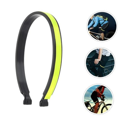 4pcs Professional Reflective Cycling Trouser Clips Elastic Warning Bands for High-Visibility Night Riding Safety Pants Clips for Bicycles and Motorcycles