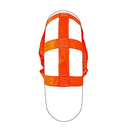 MOTO4U Universal Motorcycle Rear Wheel Tie down Strap in Orange - color: orange