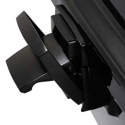 TCT-MOTORPARTS 5.5'' Razor Trunk W/Latch Key Trunk Luggage Tail Box Fit for Harley Touring 1997-2013 Road King Street Electra Glide Ultra Classic Limited - color: Vivid Black #1