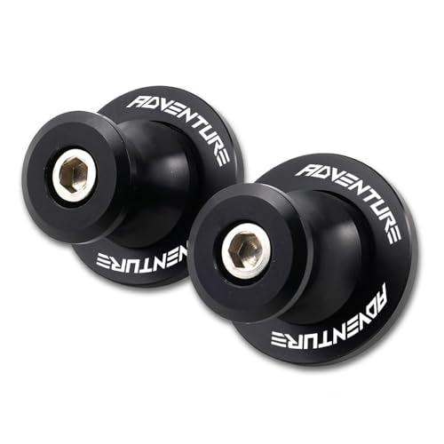 Compatible with 2025 390 ADVENTURE 790 890 ADVENTURE R 890ADV 1290 Super ADV 2026 390 SMC R 690 SMC-R M10 CNC Motorcycle Swingarm Spools Sliders Stand Screws - color: Black