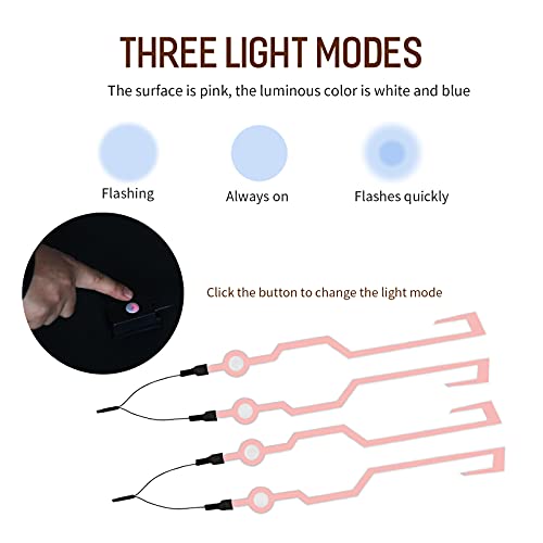 Motorcycle Helmet Light Kit,Waterproof 3 Mode LED Light Night Riding Signal Helmet Light for Motorcycle Bike Helmet,White - color: White