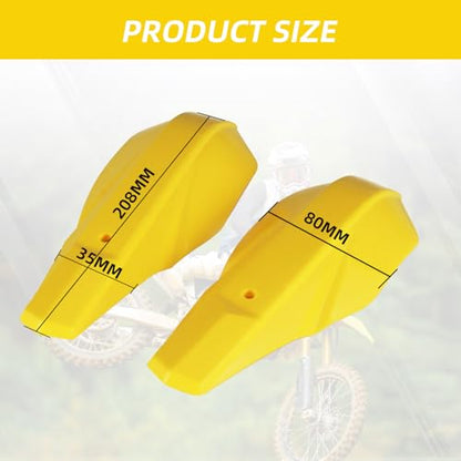 AnXin Motorcycle Handguards 7/8" and 1 1/8" Hand Guard Handlebar Protection Universal for DRZ125 DRZ125L DRZ50 RM85 RM125 RM DRZ 50 85 125 Dirt Pit Bike ATV Yellow - color: yellow