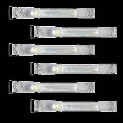 M.best 8pcs LED Light Up Bracelets Glow Flashing Wristbands Glow in The Dark Party Supplies for Wedding, Raves, Concert, Camping,Sporting Events, Party White - color: 8pcs White