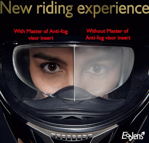 Universal Motorcycle Full Face Helmet Shield Anti Fog Film,Clear Visor Lens Insert Fog Resistant Waterproof Sticker