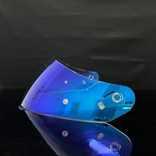 HJ-17 Helmet Visor Replacement,UV Protective Helmet Face Shield Compatible with CL-MAX II,IS-MAX BT,SY-MAX III,IS-MAX II,CL-MAX 3,C90,C91,C91N(Revo Clear Blue-Day&Night Use) - color: Revo Clear Blue-day&night Use