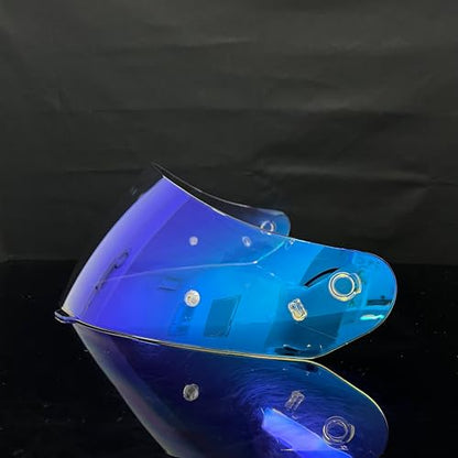 HJ-17 Helmet Visor Replacement,UV Protective Helmet Face Shield Compatible with CL-MAX II,IS-MAX BT,SY-MAX III,IS-MAX II,CL-MAX 3,C90,C91,C91N(Revo Clear Blue-Day&Night Use) - color: Revo Clear Blue-day&night Use