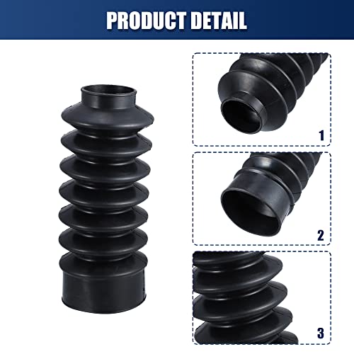 X AUTOHAUX 2 Pcs Motorcycle Front Fork Guards Covers Shock Absorbers Boots 39mm Universal for Harley Sportster XL883 1200 for ATV UTV