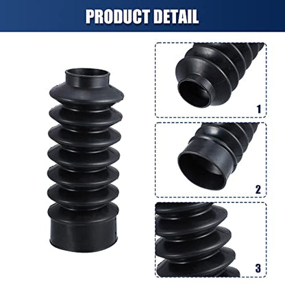 X AUTOHAUX 2 Pcs Motorcycle Front Fork Guards Covers Shock Absorbers Boots 39mm Universal for Harley Sportster XL883 1200 for ATV UTV
