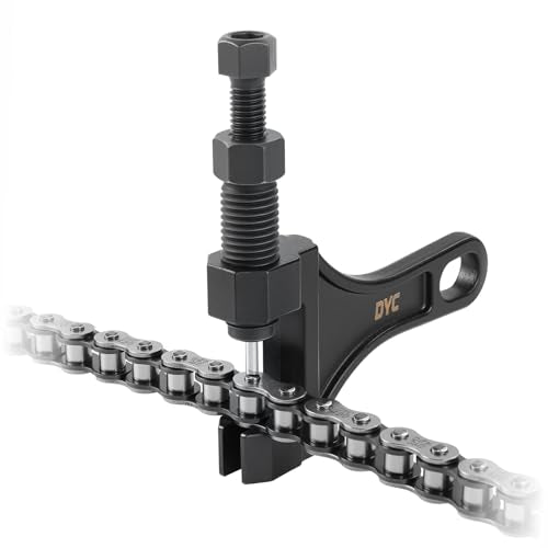 DYC Chain Breaker Tool 420-530 (Separate Pin Design) with 2 Replaceable Cutting Pins & Hex Key for 40/410/415/420/428/50/520/525/530 Roller Chains, Motorcycle ATV Mini Bike Dirt Bike Go Kart Bicycle - size: Chain Breaker 420-530