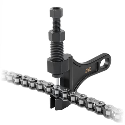 DYC Chain Breaker Tool 420-530 (Separate Pin Design) with 2 Replaceable Cutting Pins & Hex Key for 40/410/415/420/428/50/520/525/530 Roller Chains, Motorcycle ATV Mini Bike Dirt Bike Go Kart Bicycle - size: Chain Breaker 420-530