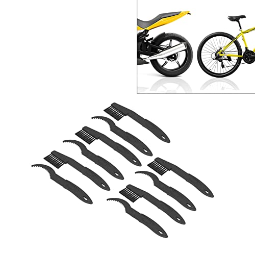 AMAKO Bike Chain Brush Set 5 Pack Heavy Duty Nylon fibers Cleaning Tools for Mountain Motorcycle Bike Chain Crankset Maintenance Efficient Practical Durable ABS Material 215 X 45Mm