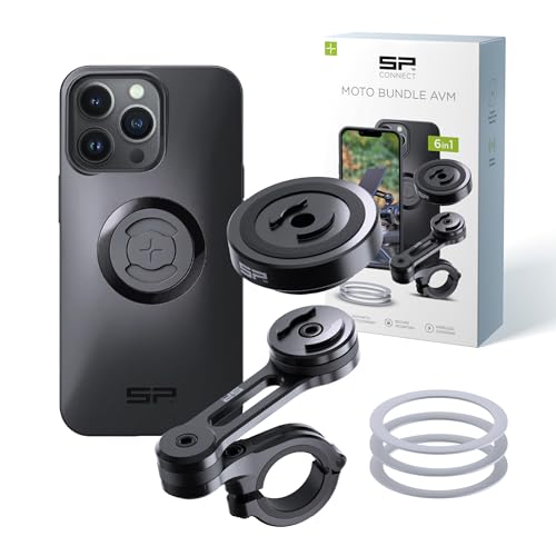 SP CONNECT Moto Bundle II with Anti Vibrations Module| SPC+ | Compatible with for iPhone 13 Pro| Motorcycle Phone Mount |Phone Mount for Motorcycle Handlebars | Cell Phone Holder - style: iPhone 13 Pro