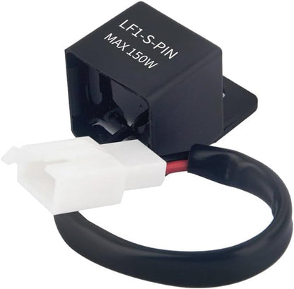 LED Flasher Relay for Motorcycle Turn Signal Lamp (Pack of 1)
