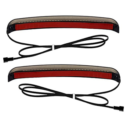 LED Saddlebag Tail Light with Running Brake Light and Sequential Turn Signal Lamp Fit for Harley Touring Street Glide Road King Road Glide Electra Glide Ultra Limited 2014-2023 (Smoked Lens) - color: 2014-2024 Smoke