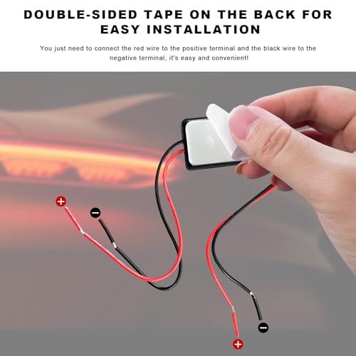 4 PCS Flash Strobe Controller, GS-100A 12-24V Car LED Flasher Module for Brake Light Tail Stop Light, Universal Flashing Strobe Blinking Controller for Car Truck Motorcycle - color: 4pcs