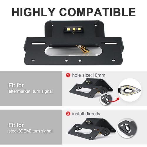 Xitomer Fender Eliminator Fit For YZF-R25 2014-2024, YZF R3 MT-25 MT-03 2015-2026 Fender Eliminator kits Tail Tidy with Led License Plate Light