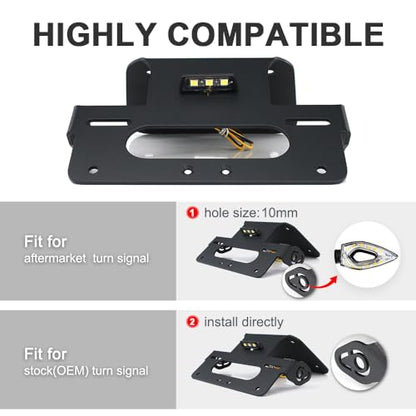 Xitomer Fender Eliminator Fit For YZF-R25 2014-2024, YZF R3 MT-25 MT-03 2015-2026 Fender Eliminator kits Tail Tidy with Led License Plate Light