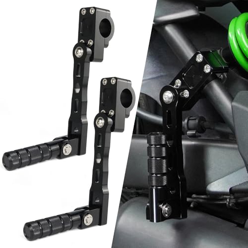 Xitomer 1.25" Foot pegs Adjustable Highway Peg Mounts Compatible with TW200 Tenere 700 MT-09 Tracer 900 / GT TDM 900 Motorcycle Highway Peg Mounts Footrest (165mm) - size: 165mm