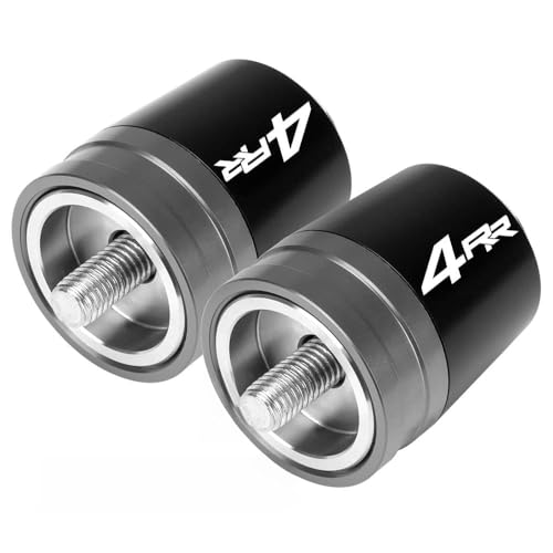 Motorcycle Handlebar End Weights For Ninja ZX-4RR 2023-2025 Heavy Duty Stainless Steel & Aluminum Bar Ends with Vibration Dampers Universal 8mm Fit Accessories (Gray) - color: Gray