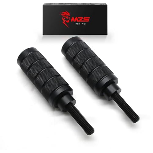 MZS Motorcycle Frame Slider CNC Kits Compatible with Sportster Iron 883 1200 XL883 XL1200 2004-2022, 4" Upper Shock Mount Rear Falling Anti Crash Protector Guards Aluminum Black - size: Sportster 883 1200
