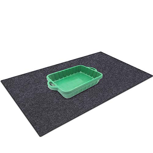 Oil Spill Mat，Garage Floor Mat，36" x 60" Premium Absorbent Oil Pad – Protect Garage Shop Floor Surface，Absorb Materials，Anti-Slip and Waterproof Backing，Car Repair Mat，Washable - size: 36" x 60"